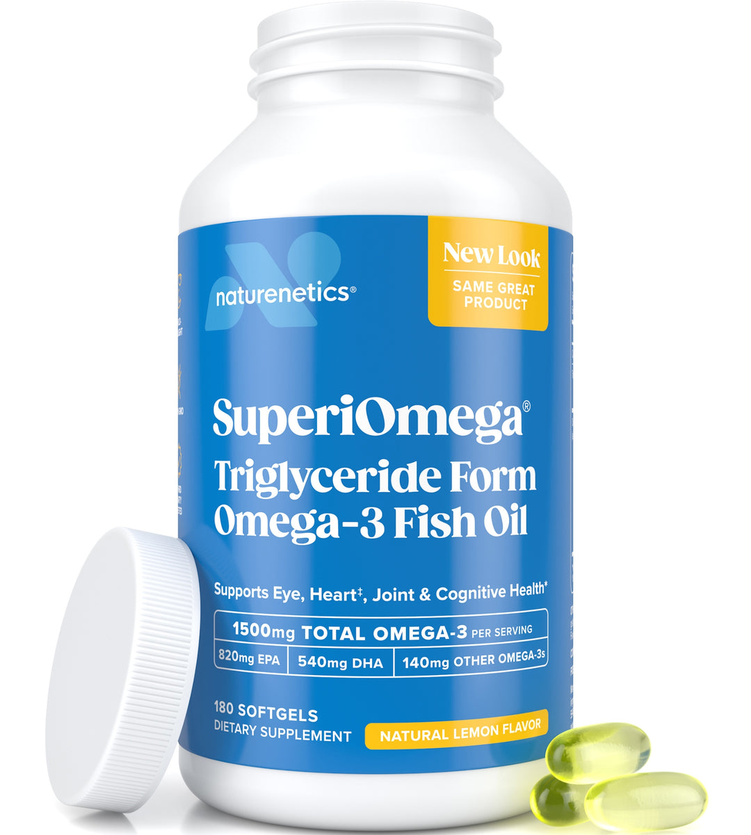 SuperiOmega Triglyceride Form Omega3 Fish Oil ReEsterified